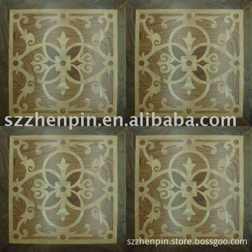 walnut sapelli and maple wood mosaic parquet floor tile